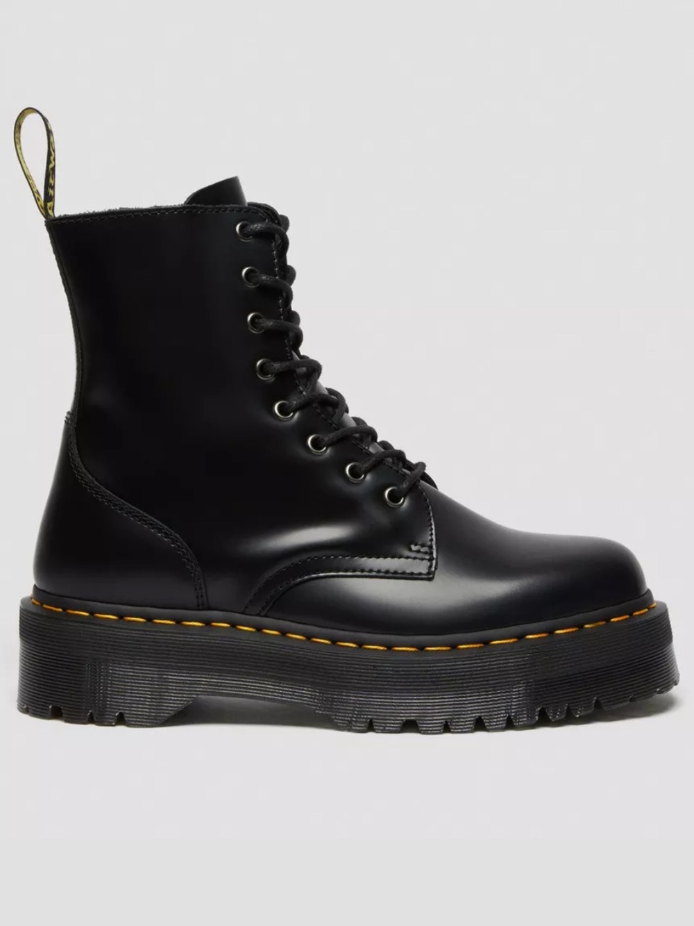 Dr. Martens Jadon Smooth Polished Leather Platform Side Zip Women’s size 8 NEW!